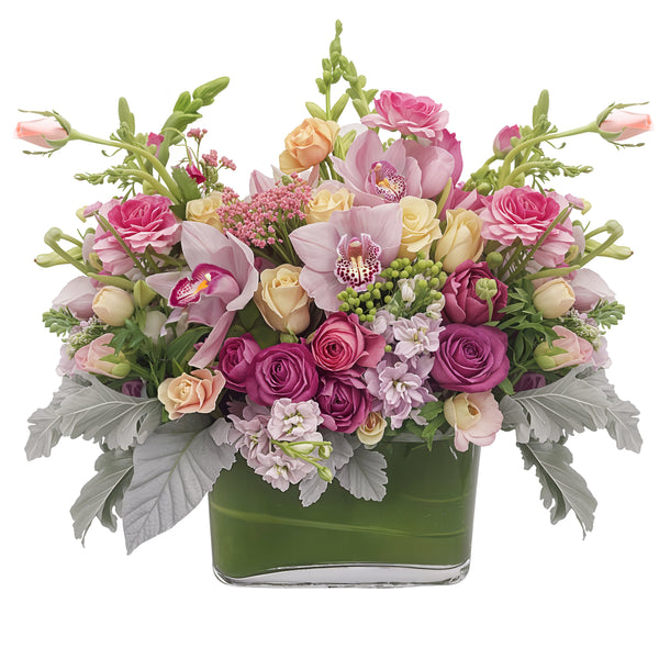 Glowing Garden Flower Arrangement
