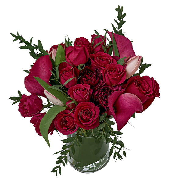 Lipstick Pinks Flower Arrangement