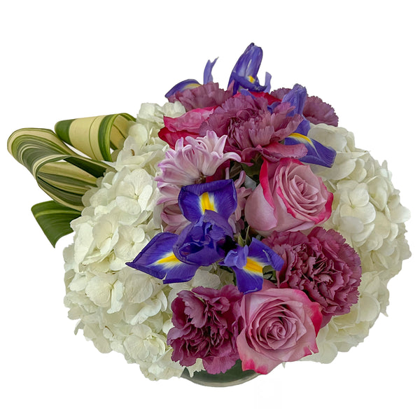 Lavender Stripe Flower Arrangement