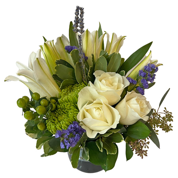 Lavender and White Floral Arrangement