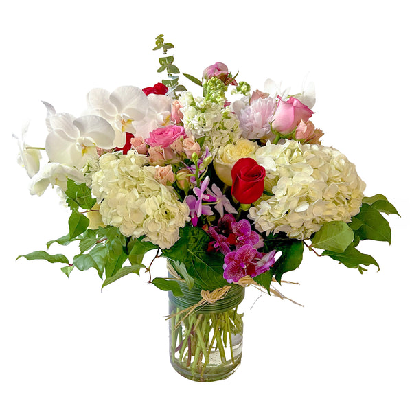 Romantic Orchid Flower Arrangement