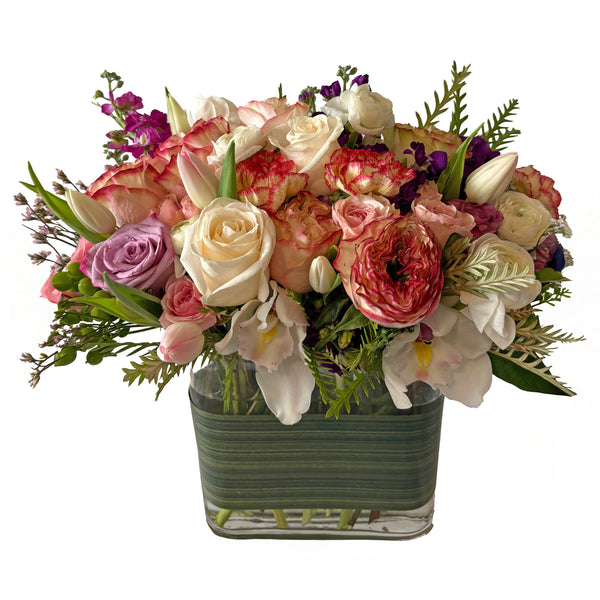 Strawberry Creme Flower Arrangement