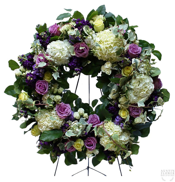 Sympathy Wreath on Standing Easel