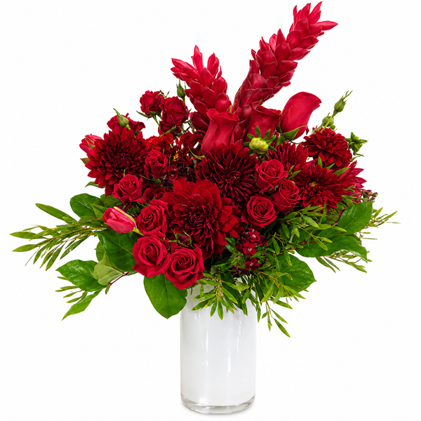 Cardinal Song Flower Arrangement