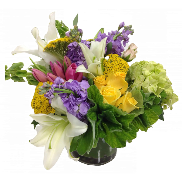 White Casablanca European Mix Flower Arrangement