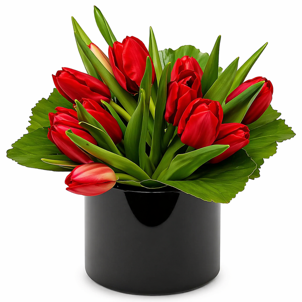Growing Tulip Flower Arrangement