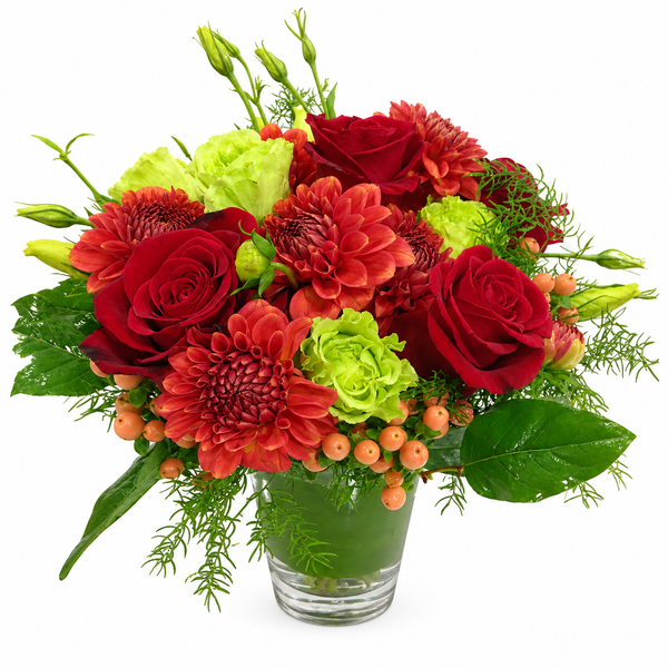 Raspberry Tea Flower Arrangement