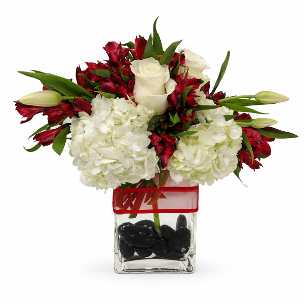 Red Line Flower Arrangement