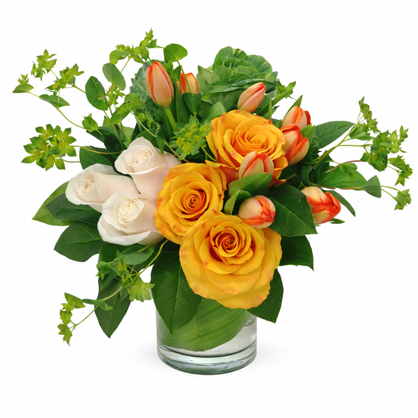 'Verde Bianco Rosso'' Flower Arrangement